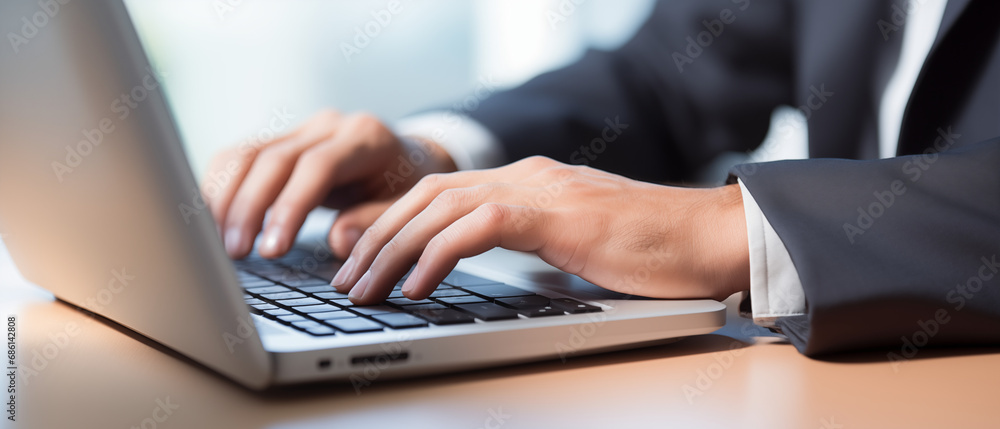 businessman working on laptop businessman working on laptop
