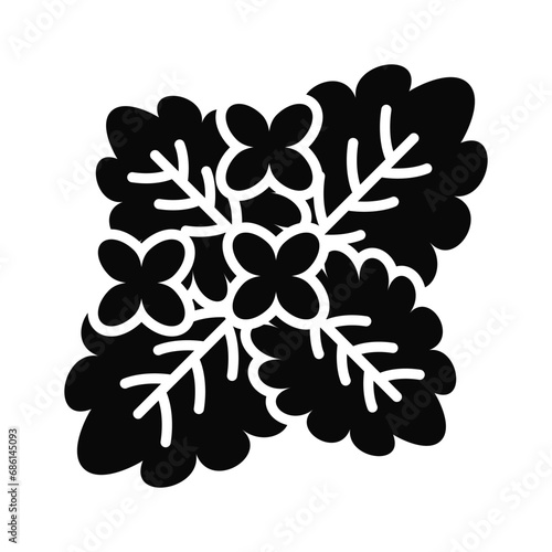 Creatively crafted vector of melissa, healthy food, herbal or green tea ingredients