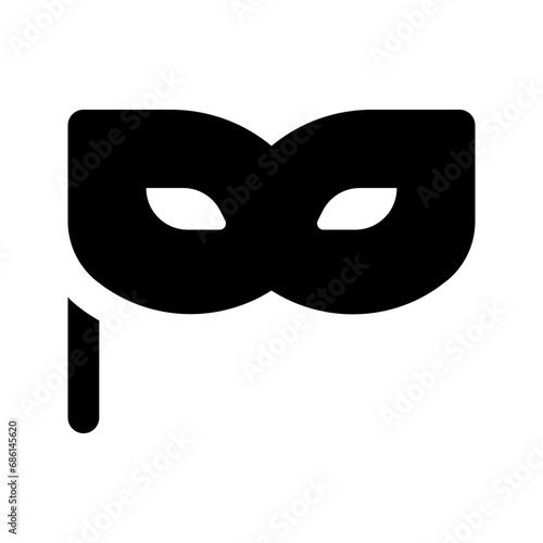 eye mask glyph icon
