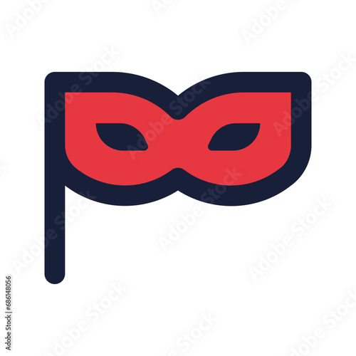 eye mask flat liine icon