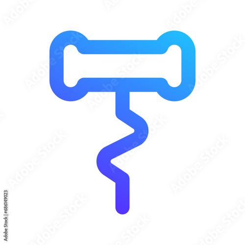 corkscrew gradient icon