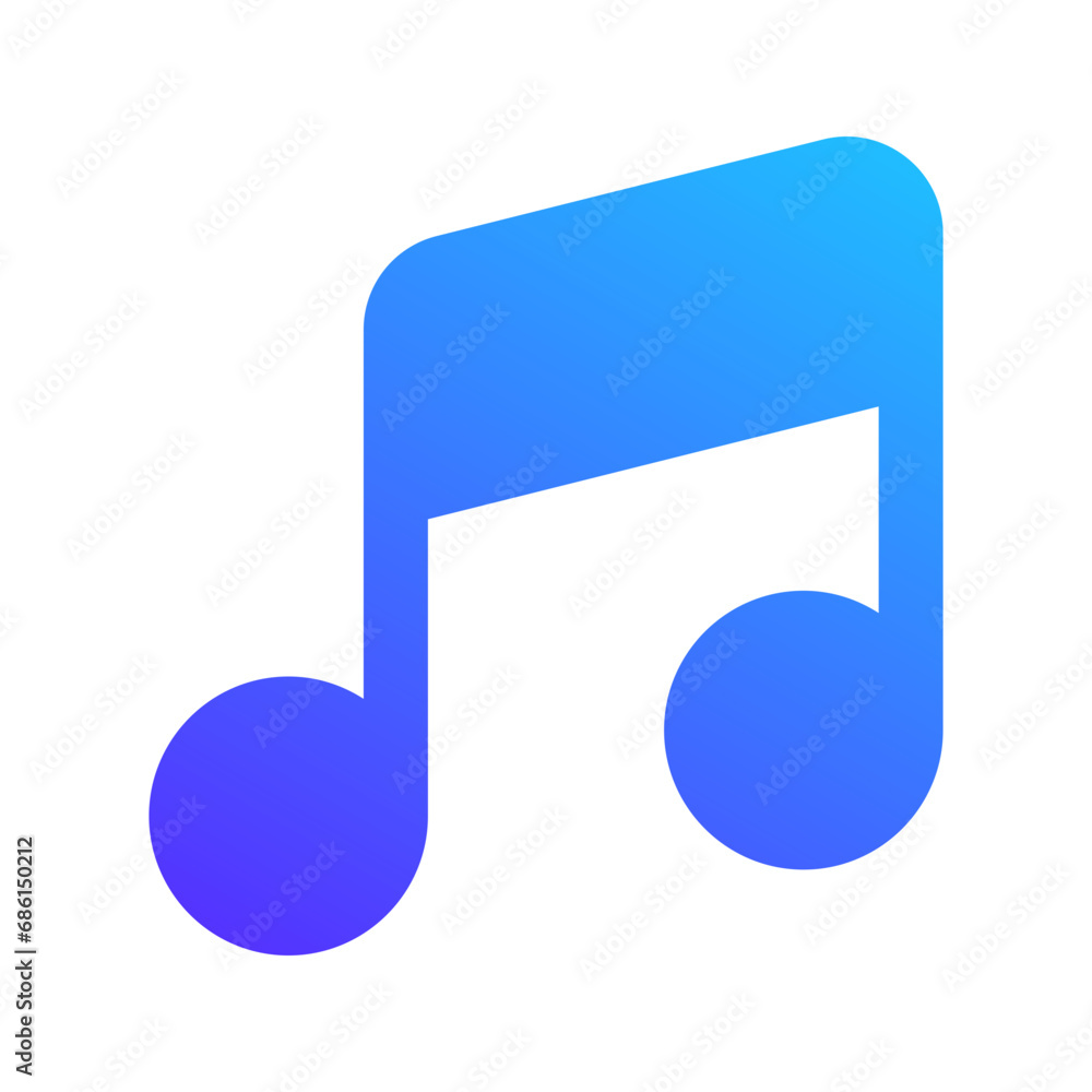 music gradient fill icon music gradient fill icon