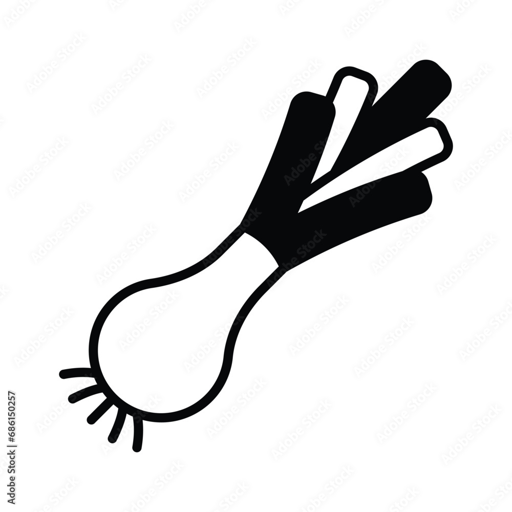 Leek vegetable vector design, ready to use in mobile apps, websites and all digital of printing platforms Leek vegetable vector design, ready to use in mobile apps, websites and all digital of printing platforms