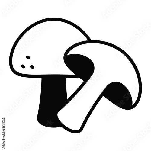 Premium icon of mushroom, healthy and organic food