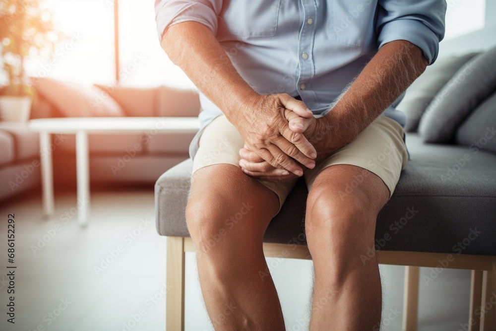 Senior man Syndrome Knee Pain and Problems