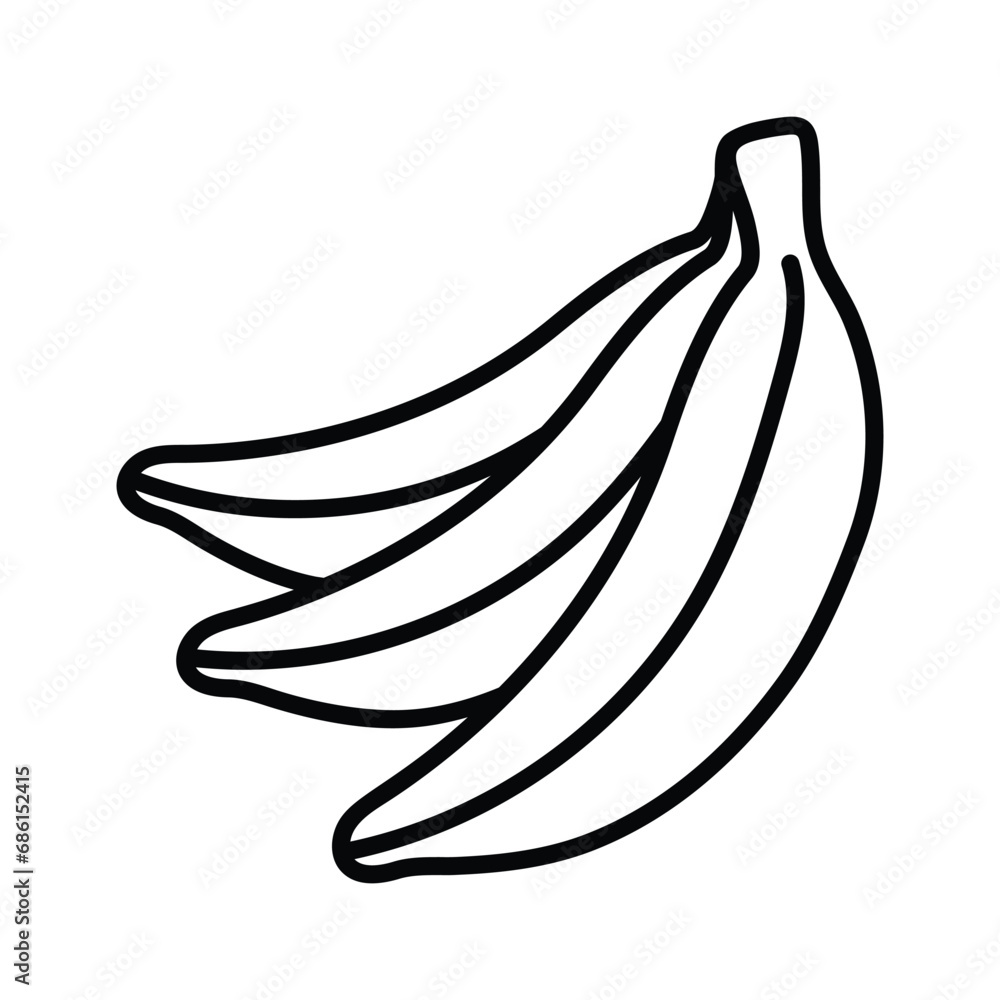 Healthy diet, amazing icon of bananas, ready to use vector Healthy diet, amazing icon of bananas, ready to use vector