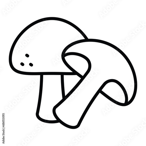 Premium icon of mushroom, healthy and organic food