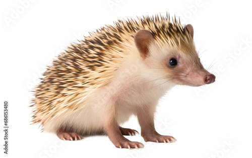 Tenrec Diverse Insect-Eating Species Isolated on a Transparent Background PNG.