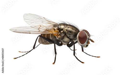 Tsetse fly Blood Sucking vector Isolated on a Transparent Background PNG.