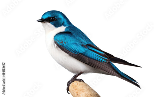 Tree swallow Migratory flyer Isolated on a Transparent Background PNG. © Haider