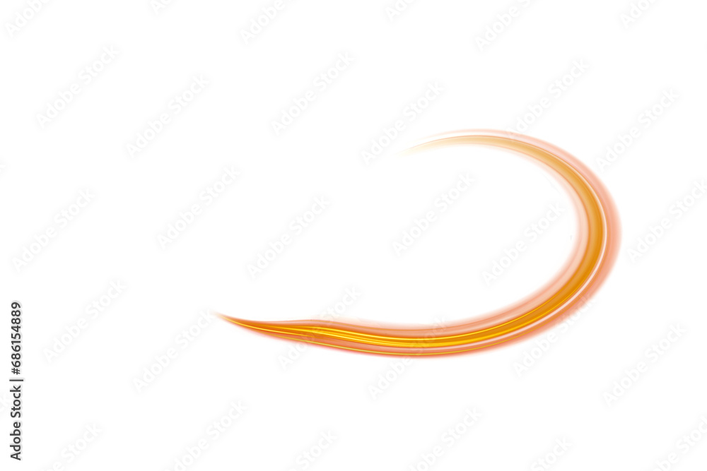 Vector speed of light in space on transparent background. Abstract background in gold, yellow and orange neon colors. Vector speed of light in space on transparent background. Abstract background in gold, yellow and orange neon colors.