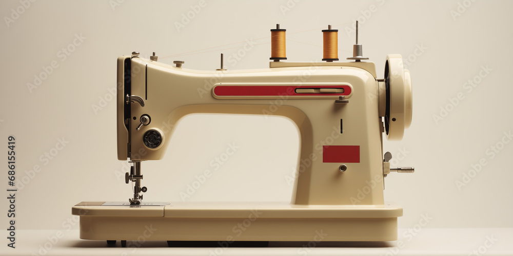 sewing machine with needle