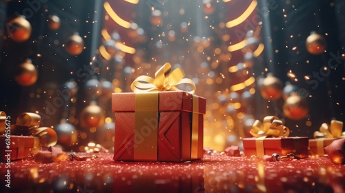 New Year's Gift Box © cherezoff