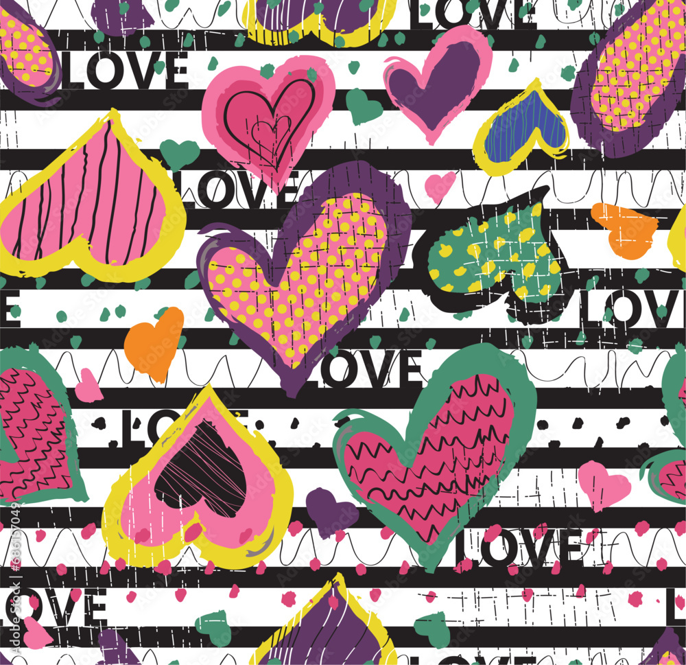 background with hearts background with hearts