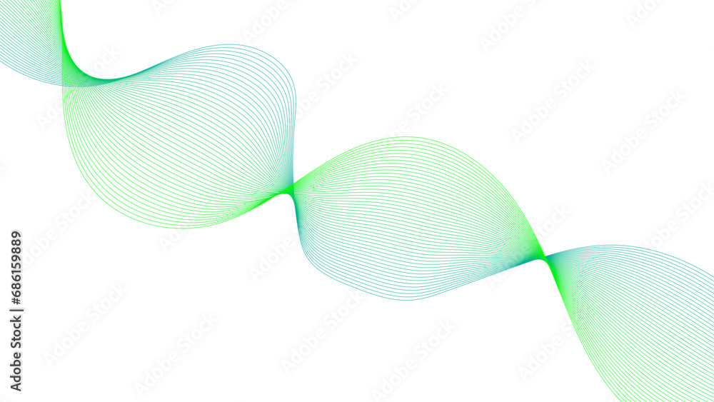 Abstract colorful green lines on a white background. Futuristic colorful blend wave lines on transparent background. Modern colorful flowing wave lines and glowing moving lines. Abstract colorful green lines on a white background. Futuristic colorful blend wave lines on transparent background. Modern colorful flowing wave lines and glowing moving lines.