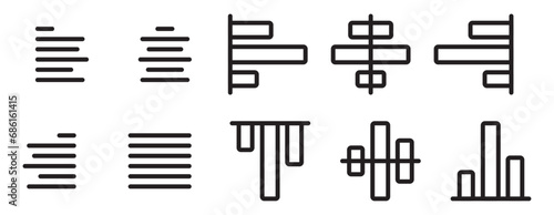 align icon center, left, right, and justify for paragraph and design