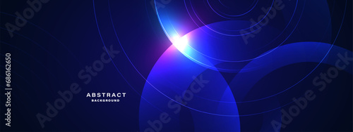 Abstract blue background, technology hi-tech futuristic template. Vector illustration 