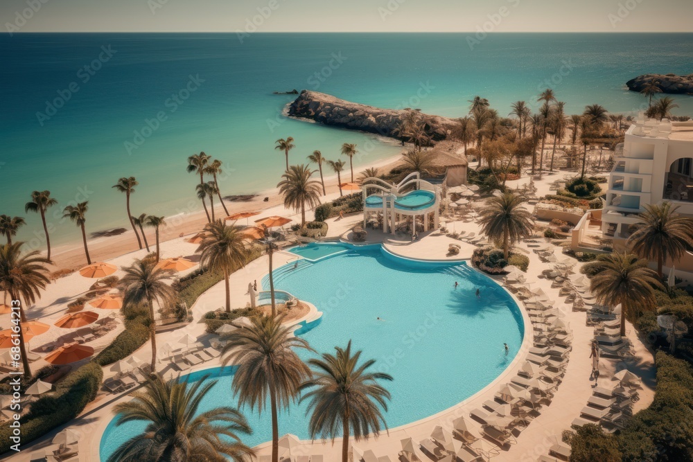 Obraz premium pool in the resort