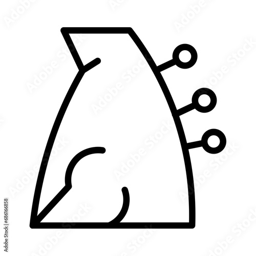 Back Chinese Medicine Outline Icon