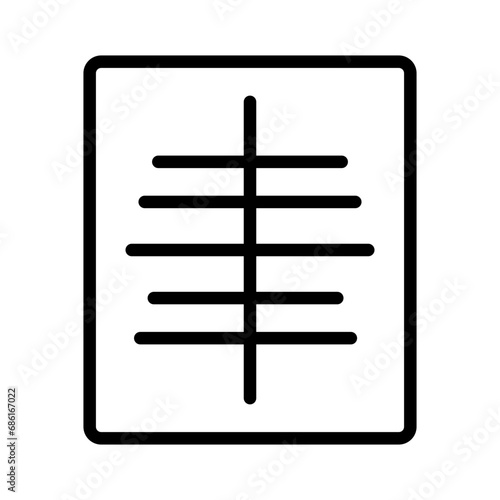 Medical Checkup Roentgen Outline Icon