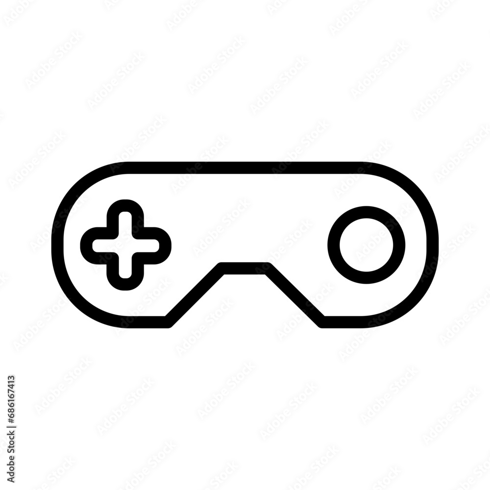 Game Joystick Kid Outline Icon Game Joystick Kid Outline Icon