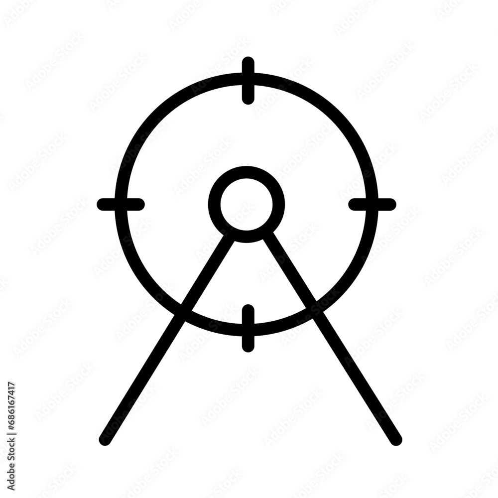 Funfair Park Playground Outline Icon Funfair Park Playground Outline Icon