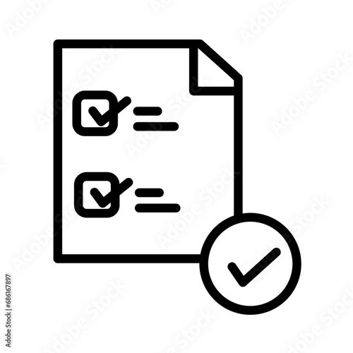 List Scrum Task Outline Icon