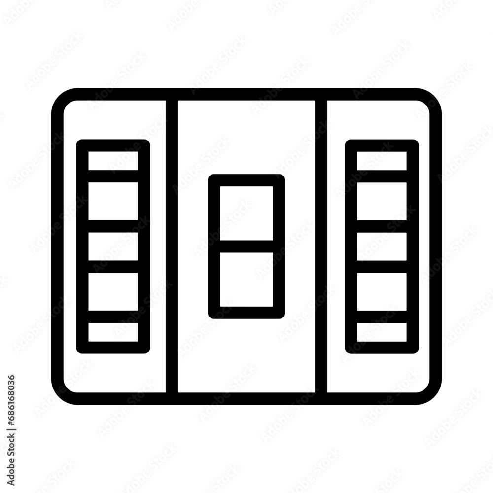Agile Backlog Board Outline Icon Agile Backlog Board Outline Icon
