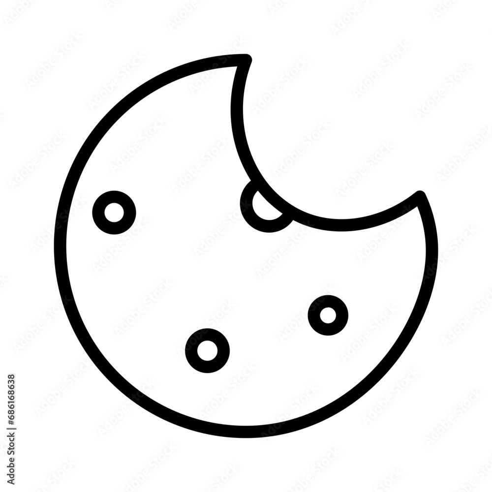 Cookie Donut Food Outline Icon