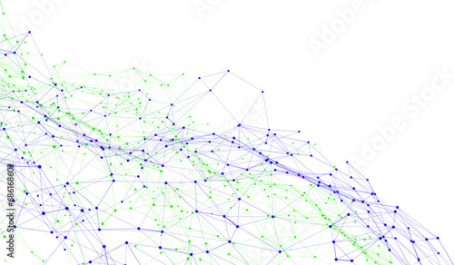 abstract background with lines.Network test, monitoring and Flight trajectory as sequence of  Figure 2 from Optimisation et modélisation Network Security Stock Illustration