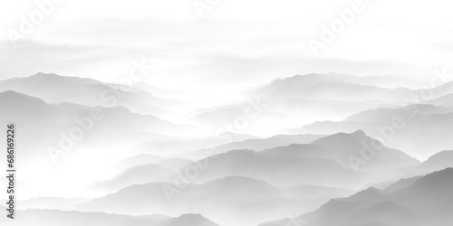 mountains and clouds photo
