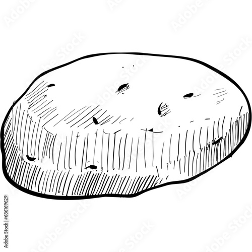potato handdrawn illustration