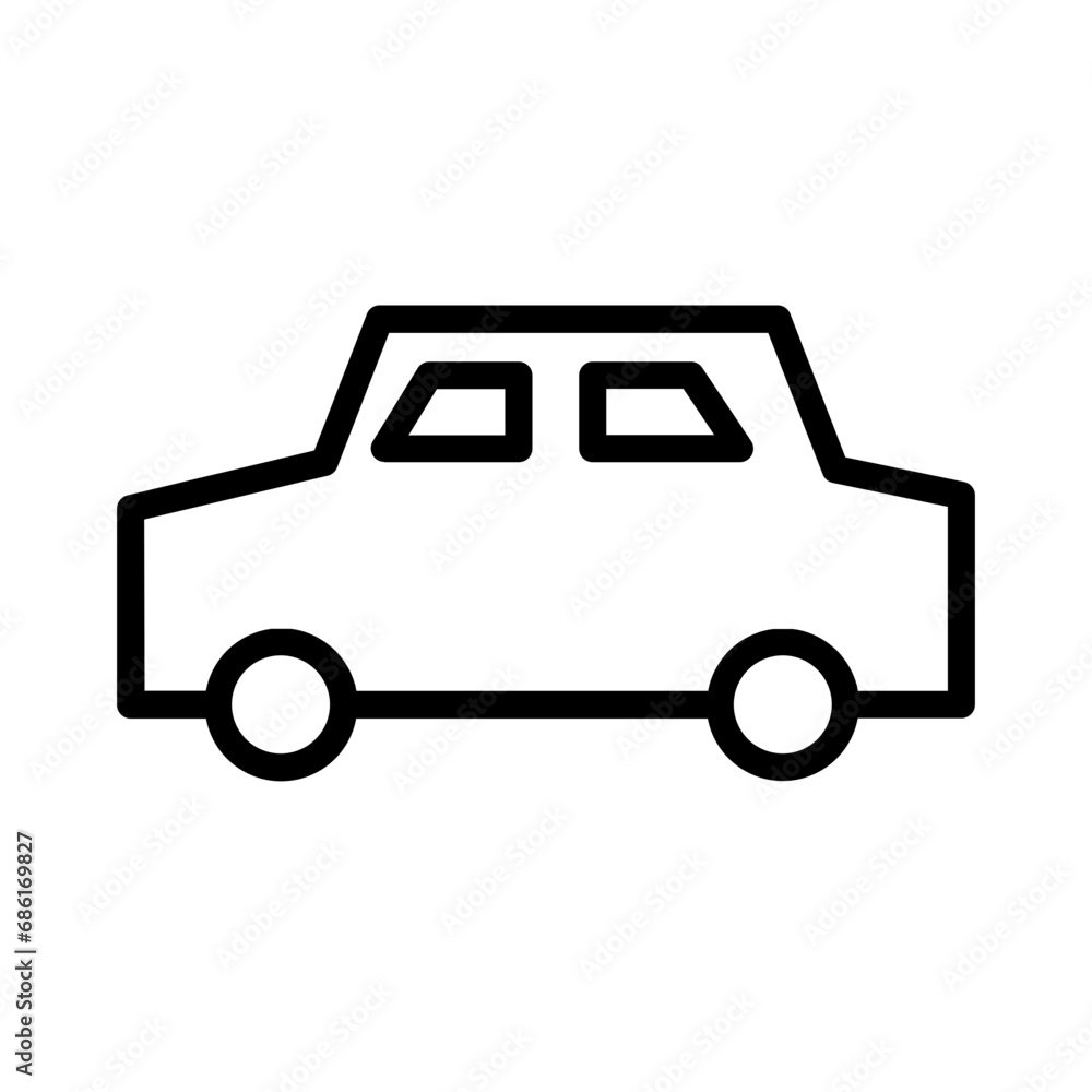 Automotive Car Carriage Outline Icon Automotive Car Carriage Outline Icon