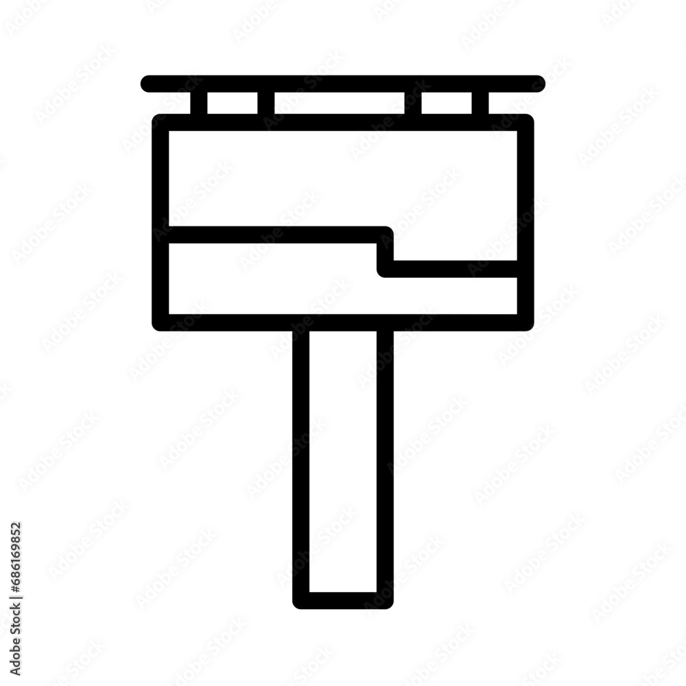 Banner Billboard Blank Outline Icon Banner Billboard Blank Outline Icon