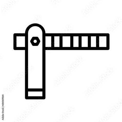Barrier Block Enter Outline Icon