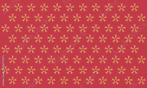 Background pattern geometric abstract red color vector. Red and gold background design.