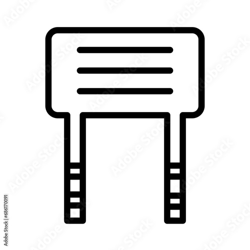 Ad Business Poster Outline Icon