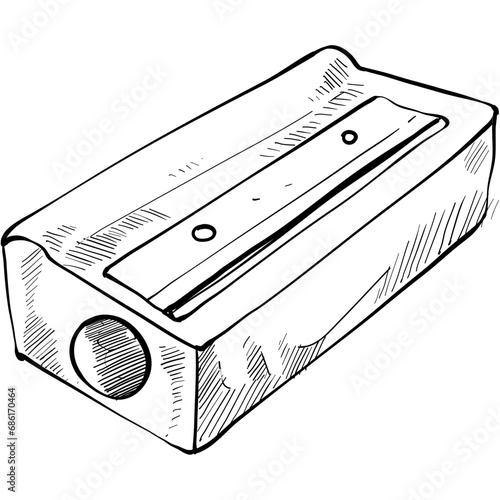 sharpener handdrawn illustration