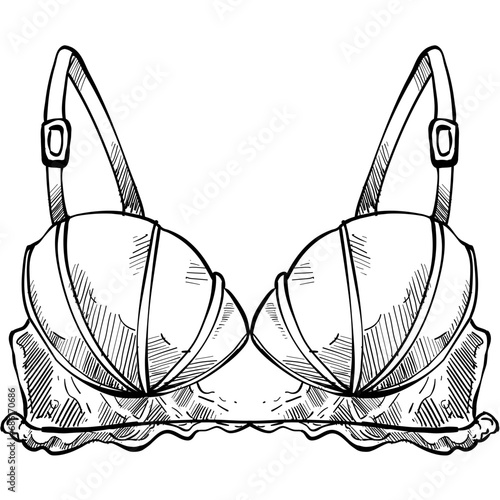 lingerie handdrawn illustration