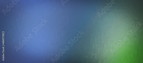 Blue green turquoise crystal wide pattern. Blurred background. Multicolor website banner, desktop, template, gradient. Decoration for holidays, Christmas, New Year, Valentine, Halloween, Easter