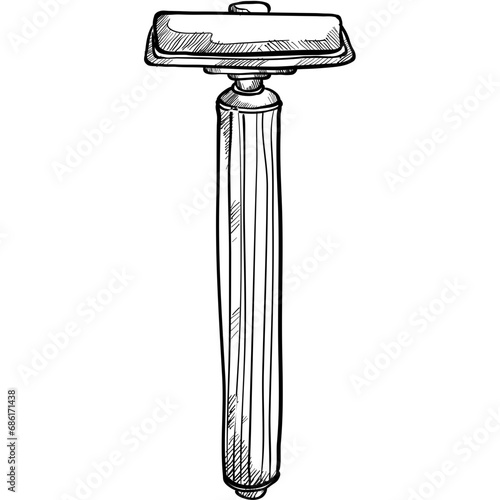 razor handdrawn illustration
