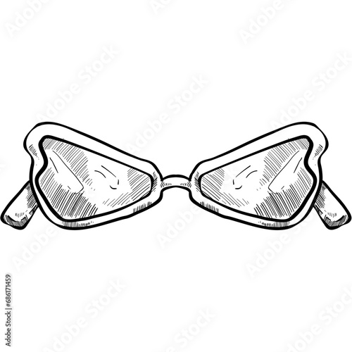 eyeglasses handdrawn illustration