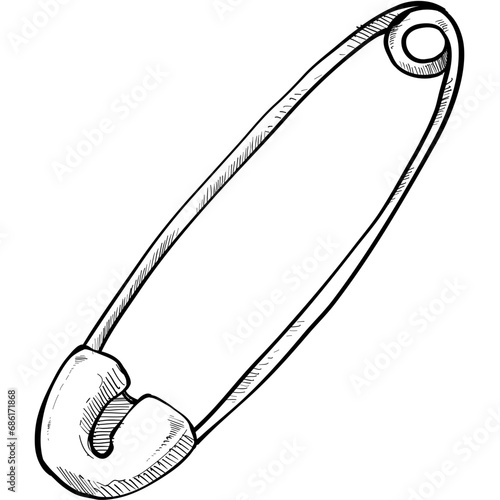 needle handdrawn illustration