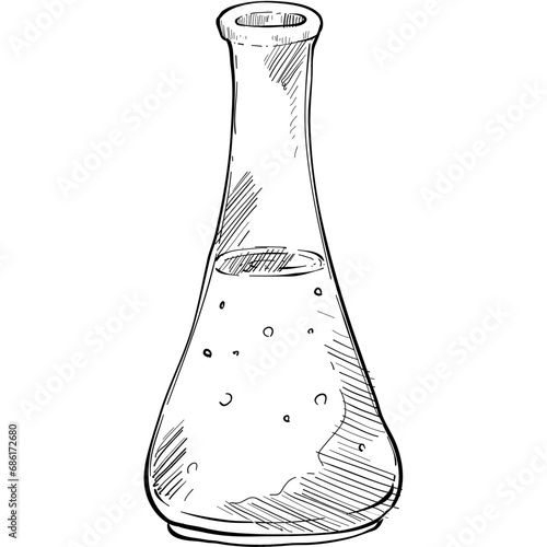 spa oil handdrawn illustration