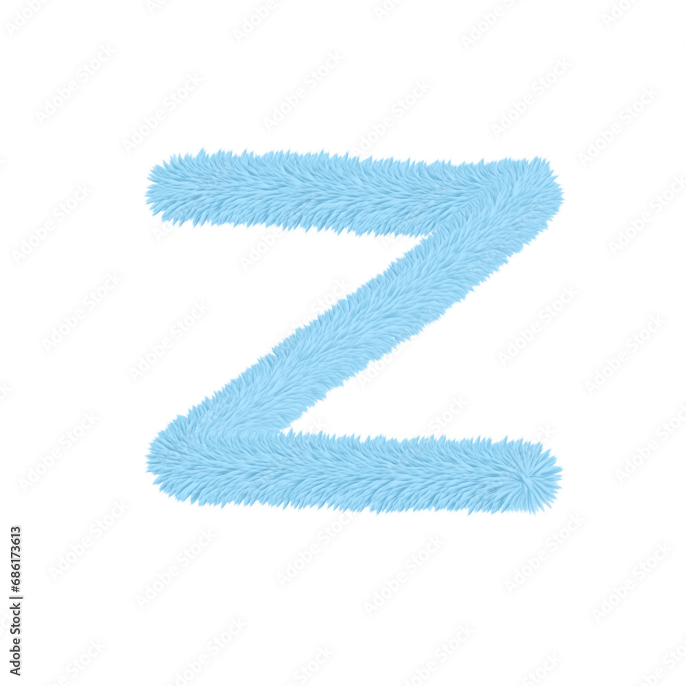 Fototapeta premium Furry Alphabet Z