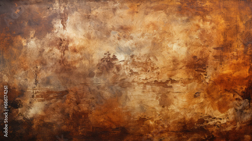 Watercolor old brown background texture abstract  wall retro paper vintage  grunge - Generative ai photo