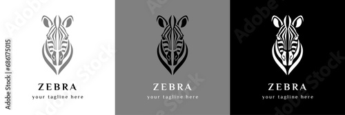 Zebra logo vector