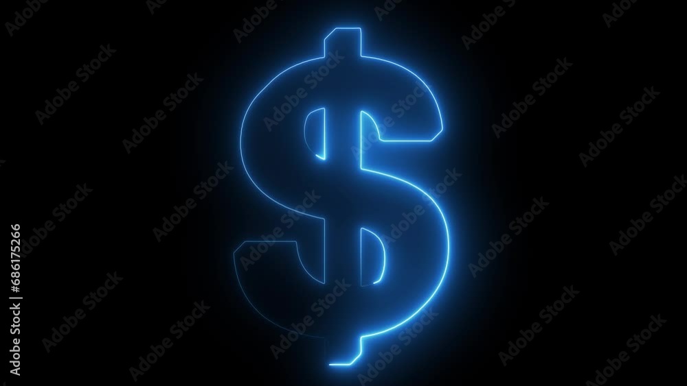 dollar sign on black background dollar sign on black background