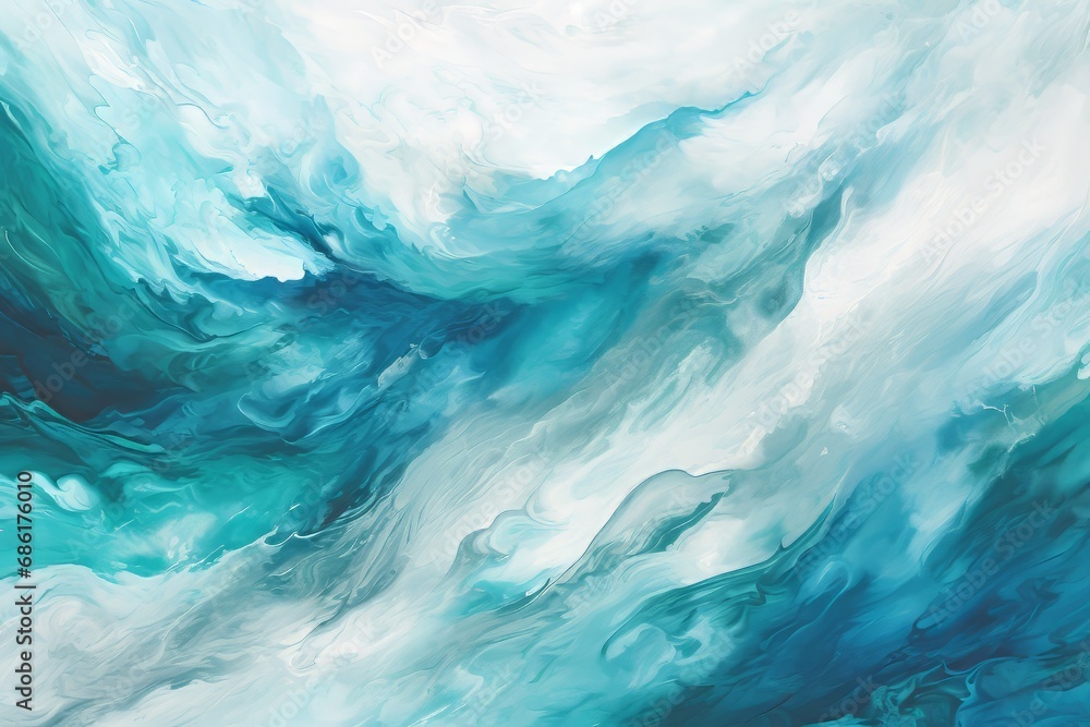 Background shot of aqua sea water surface. Blue