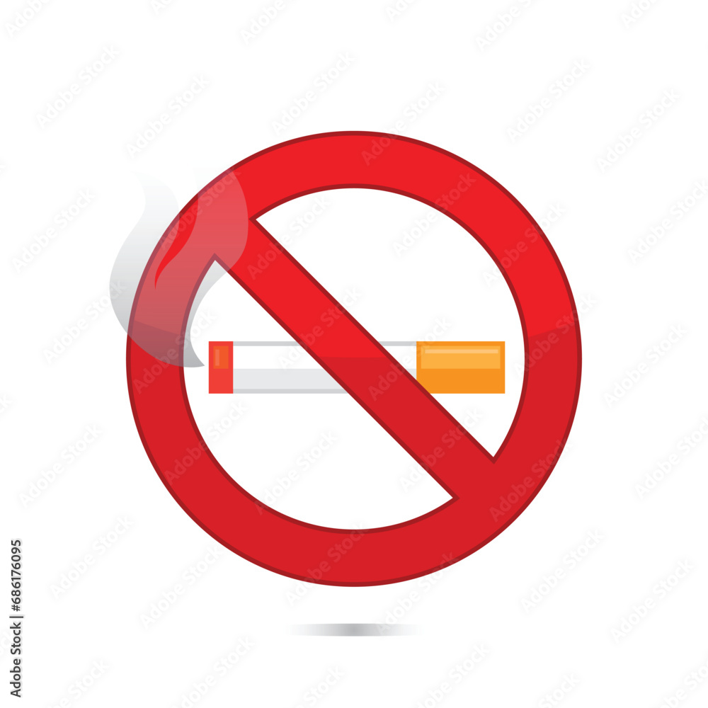 no smoking sign cartoon vector illustration no smoking sign cartoon vector illustration